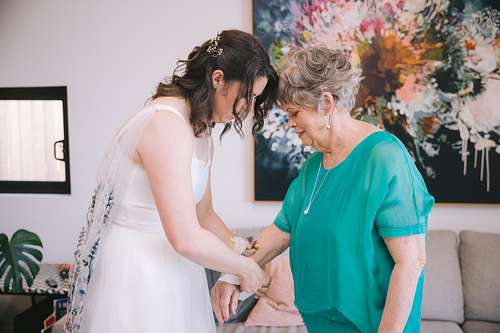 Bride Getting Ready