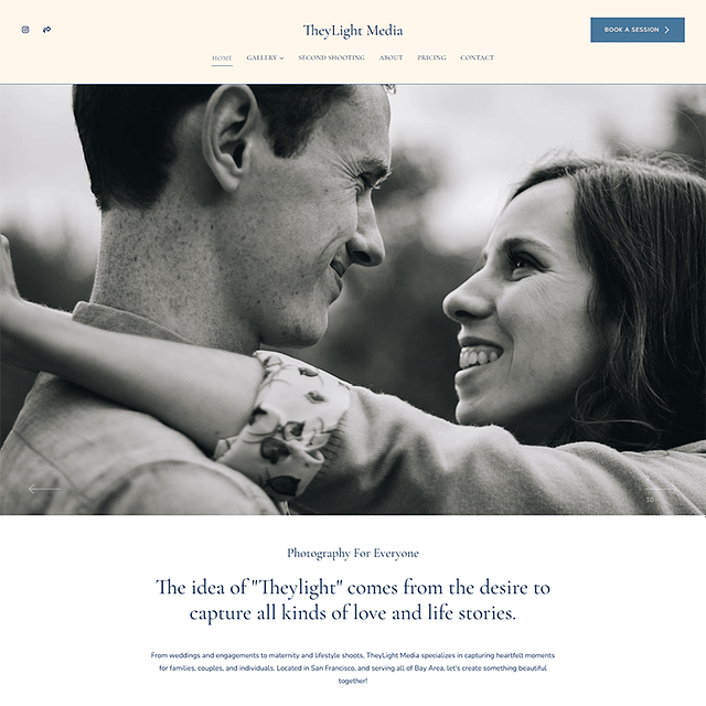 The Light Media Portfolio Website Examples