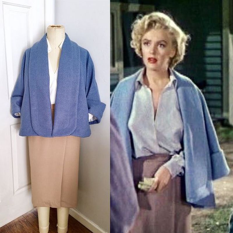 Marilyn's Blue Niagara Swing coat