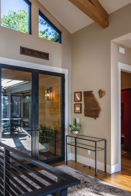 Front door with Mudroom on the right