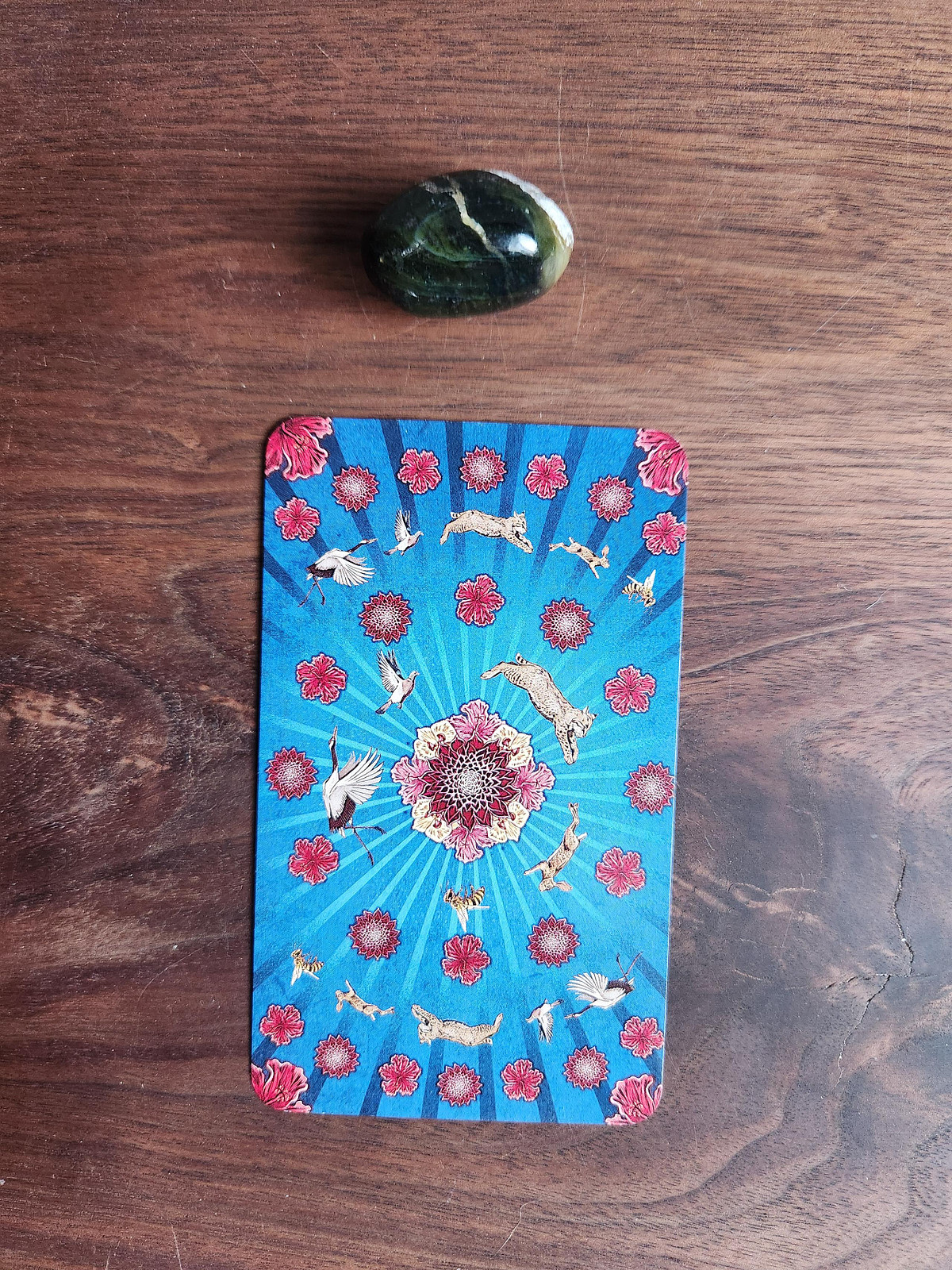 Animal Totem Tarot Card and Jade Stone