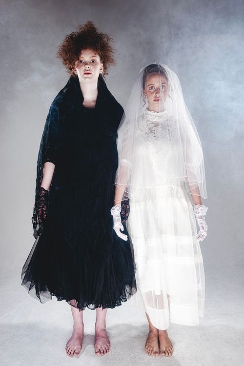 Fashion editorial scene with creative composition, studio work by Mila Filippone.