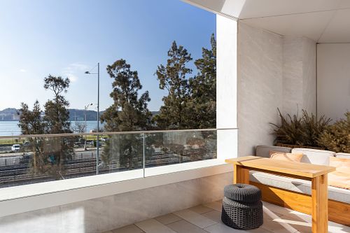 Varanda com vista Rio Tejo no Hyatt Regency Lisboa