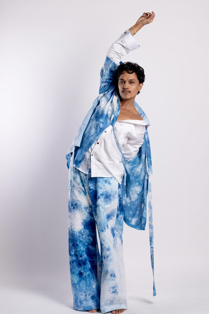 Unisex Kimono Jacket Summer Sky (Blue)