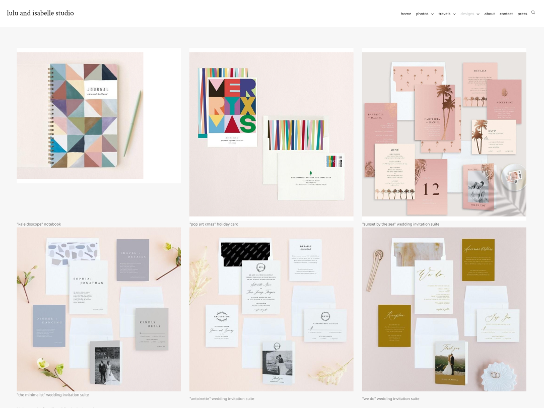 Lula and Isabelle Studio - Design Portfolio