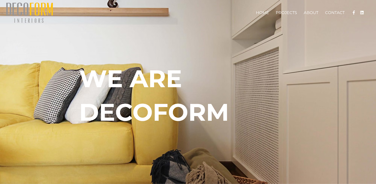 business website of Decoform