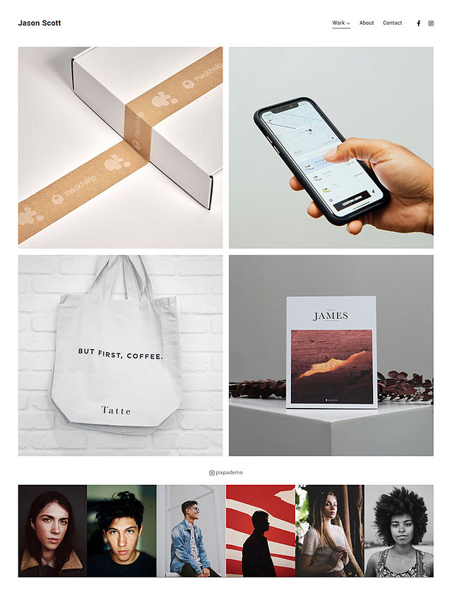 Scope -  Pixpa Graphic & Web Design Website Template