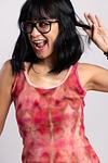 Ribbed Dress  -  Rosé Hour (Red)
