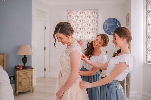Bride Getting Ready