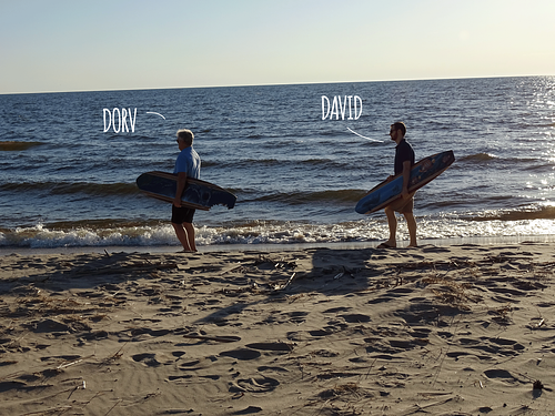 We are a father-son duo. Visionary creatives with bold strokes and fun ideas.