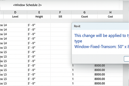 Revit Estimation