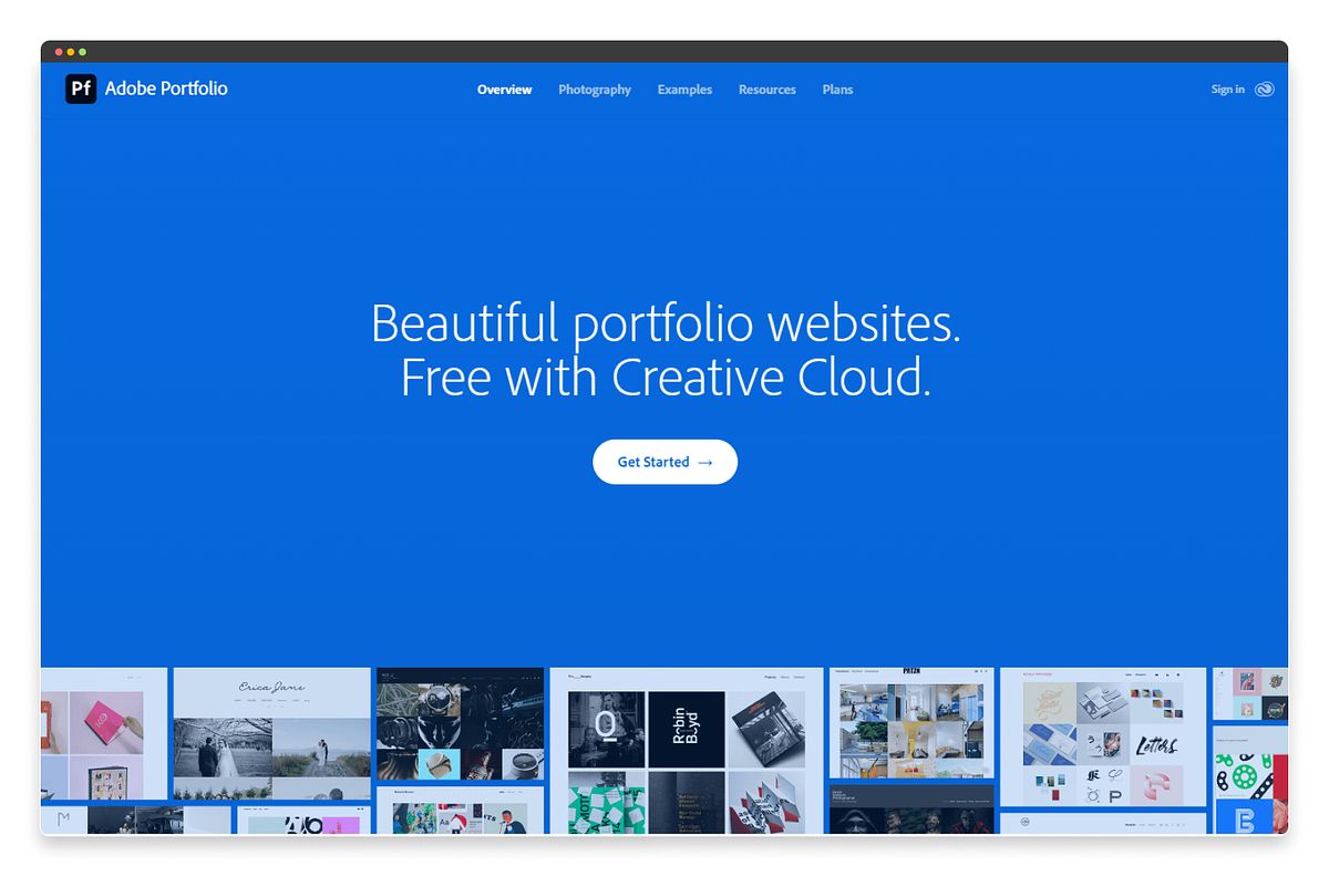 Adobe Portfolio