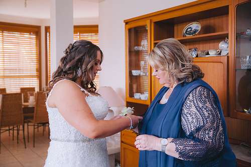 Bride Getting Ready