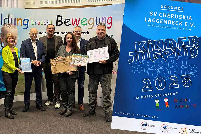 Ibbenbürener Kickers erhalten den Kinder- und Jugendsportpreis 2025 des Kreissportbundes Steinfurt