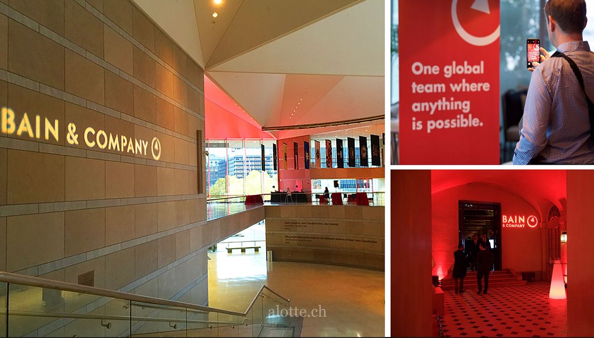 Images of reimagined Bain & Company careers brand experiences by Martin Potter