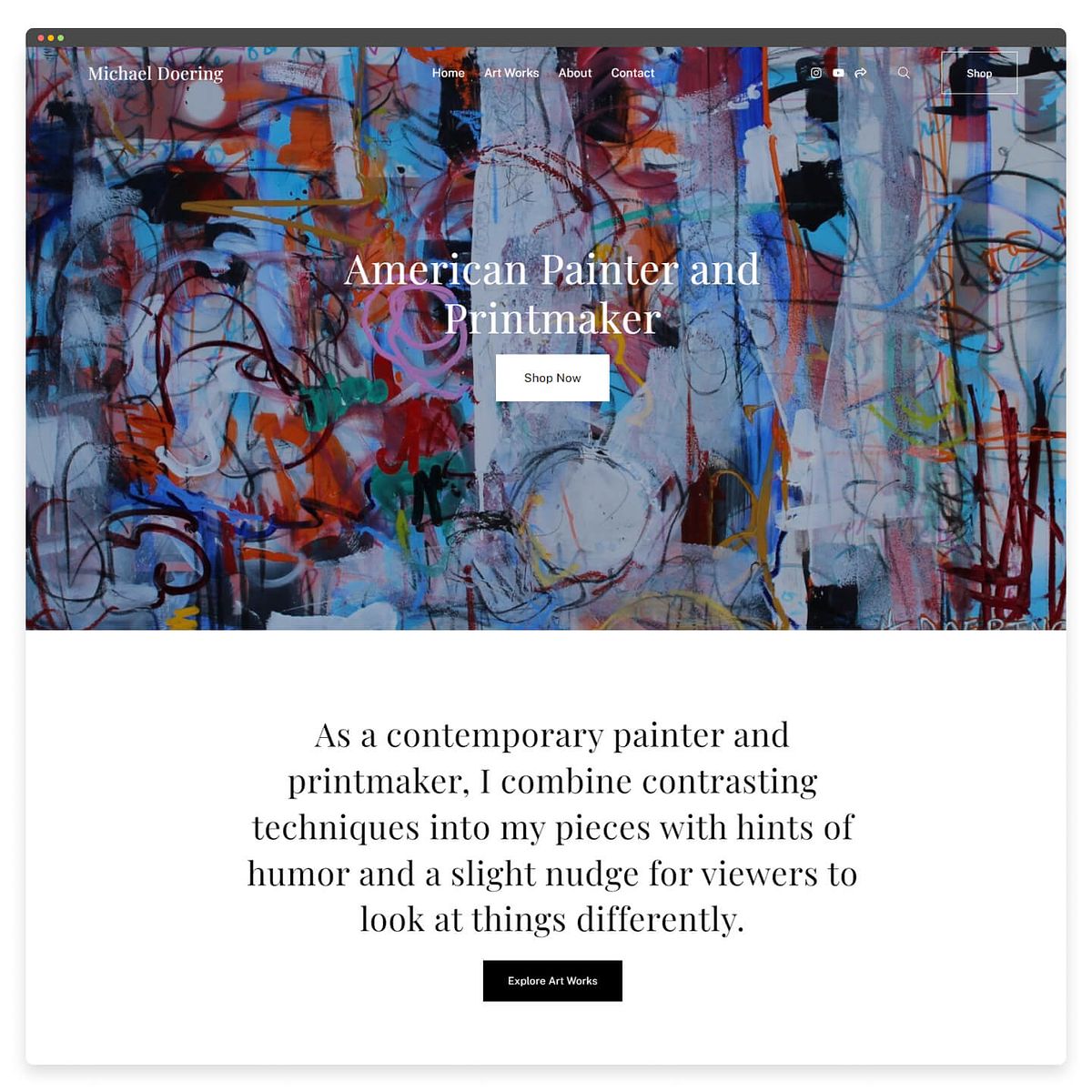 Websiteontwerp voor printmaker