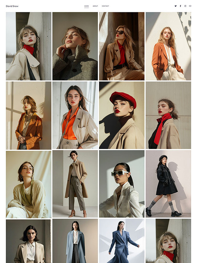 Snow - Pixpa Portfolio Website Templates