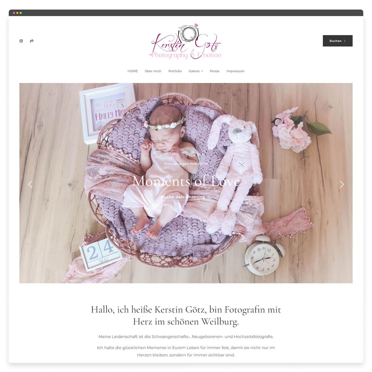 Portafolio de fotógrafos de maternidad de Kerstin Gotz