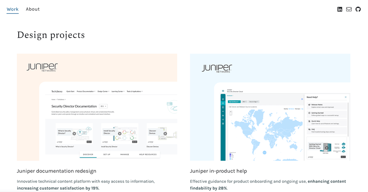 Product designer portfolio website of Erin Lee
