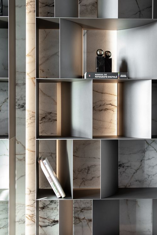 Contemporary design bookshelf &ndash; Herculane project