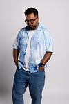 Cuban Collar Shirt - Summer Sky