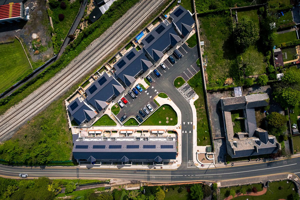 Aerial View of Knappagh Beg Court Housing Development, Sligo