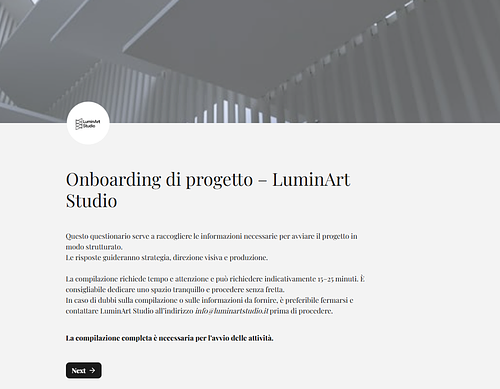 Onboarding di progetto