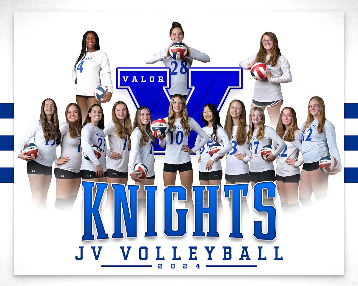Photo of junior varsity volleyball team.