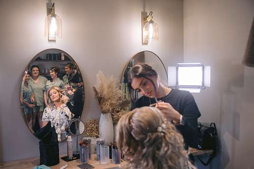 Bride Getting Ready