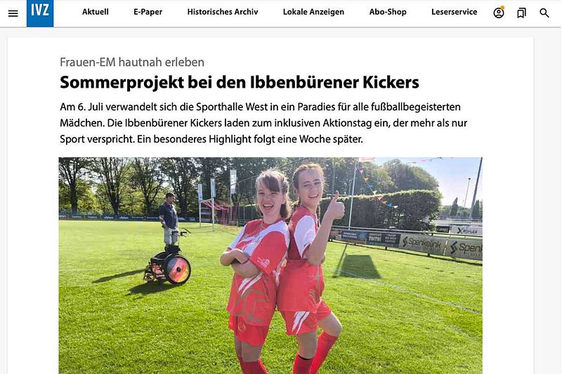 Ibbenbürener Kickers erleben Frauen-EM hautnah