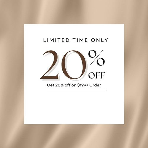 Get 20% off on $199+ Order