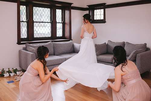 Bride Getting Ready