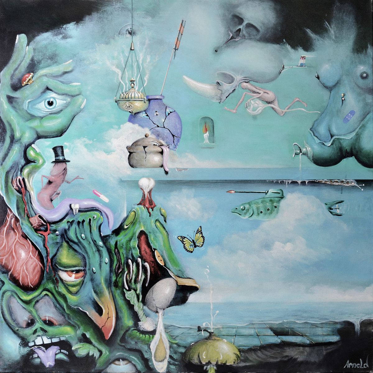 Still live on the wall &ndash; surreal art by Dutch artist Arnold Janssen