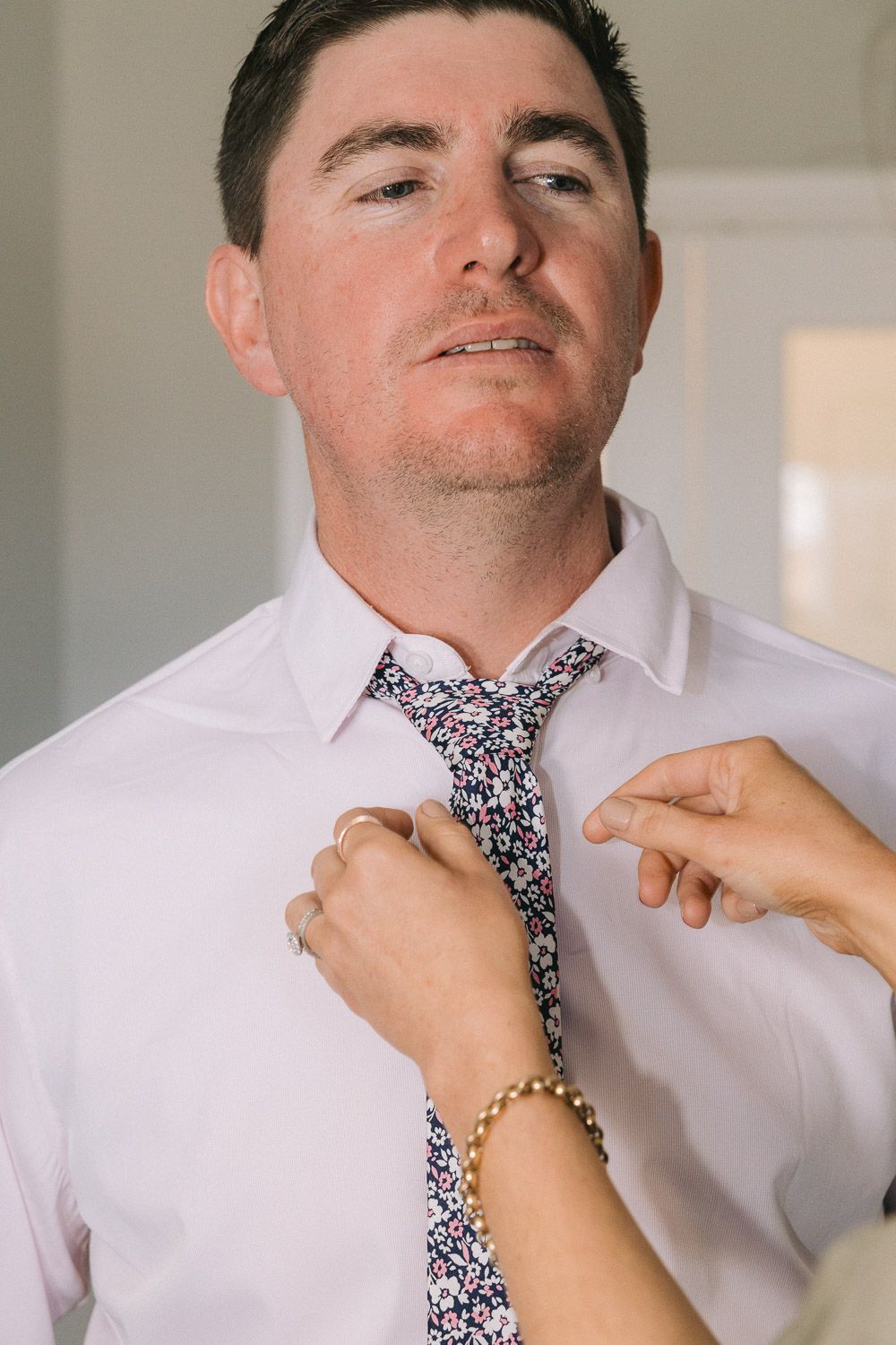 Groom Getting Ready