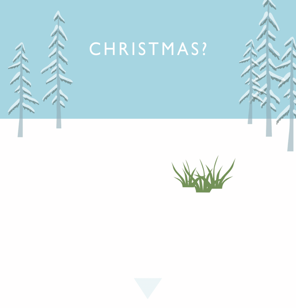 sheep on skis being crushed by a humbug sweet