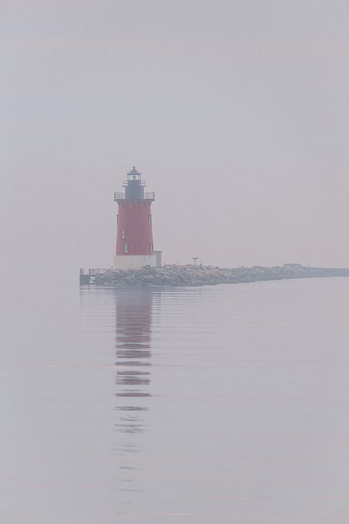 Cape Henlopen Breakwater East End Lighthouse at Sunrise