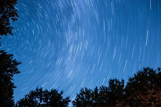 images de flou de traînée d'étoiles