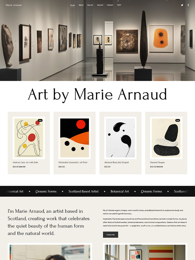 Lattice - Pixpa Art & Illustration Website Template