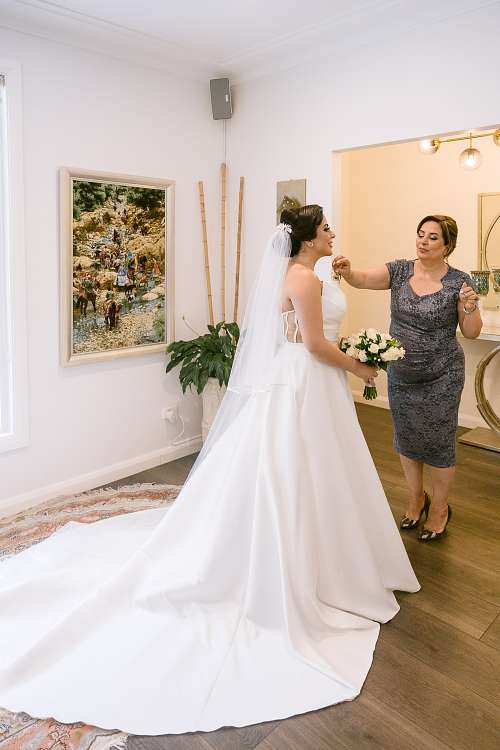 Bride Getting Ready
