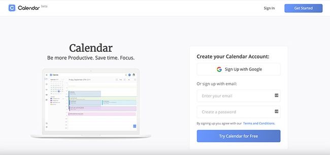 Aplicación de productividad de gestión de proyectos de calendario