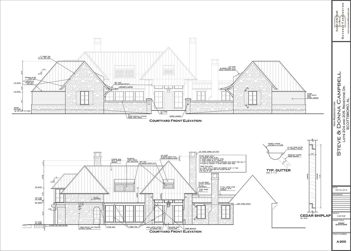 front elevations
