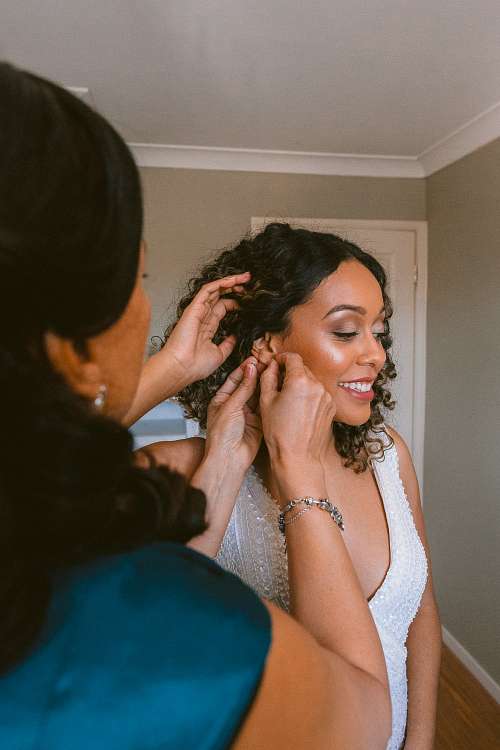 Bride Getting Ready