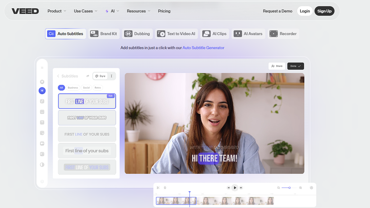 Veed AI Editor