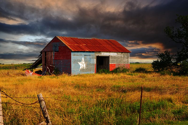 Texas Flag Barns