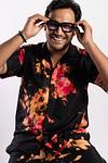 Cuban Collar Shirt - Eclipse Night