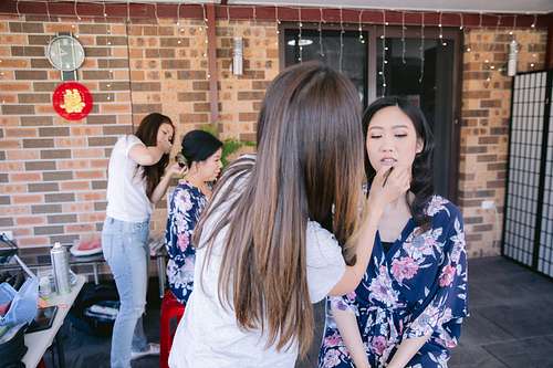 Bride Getting Ready
