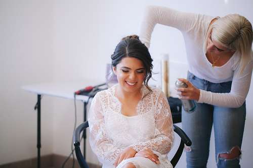 Bride Getting Ready