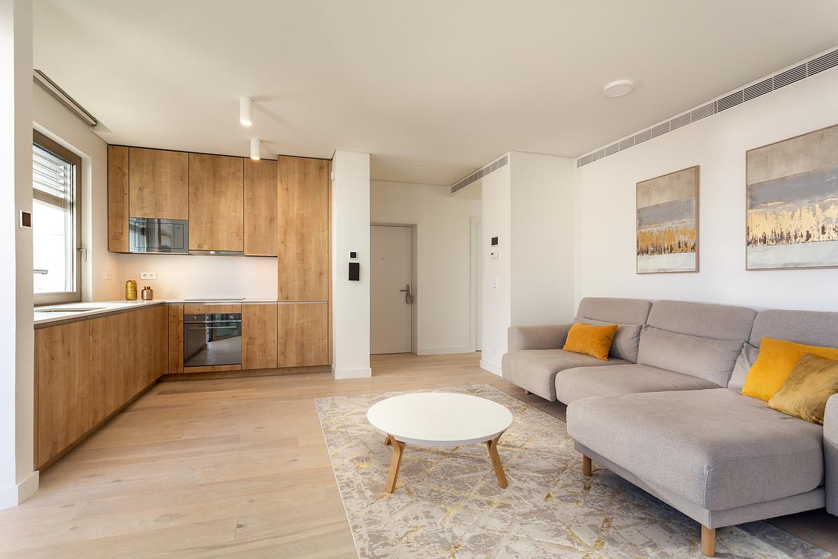 Fotografia imobili&aacute;ria de T1 de luxo com vista mar no Atlantic 