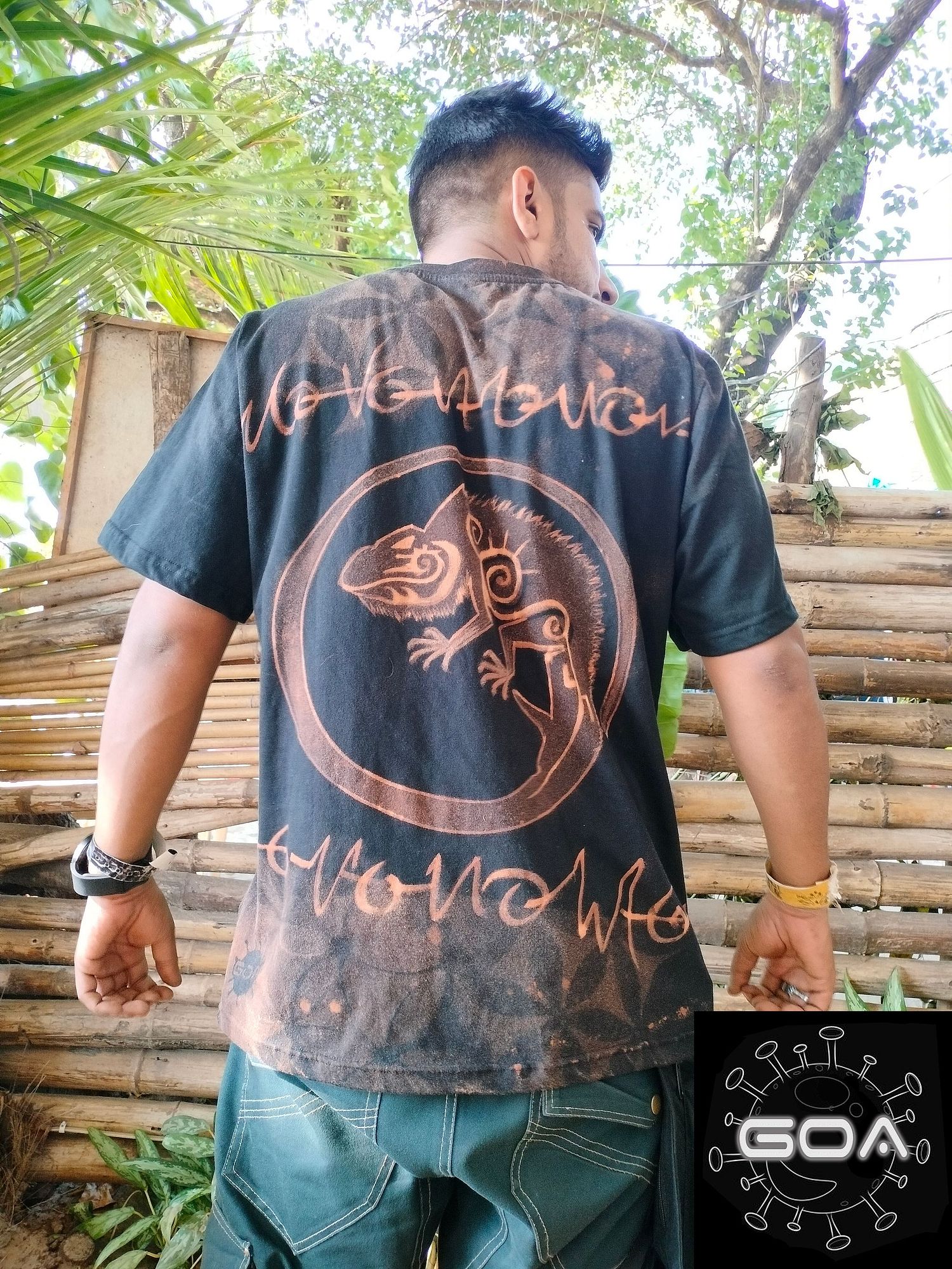 GoaVirus hand dyed t-shirt
