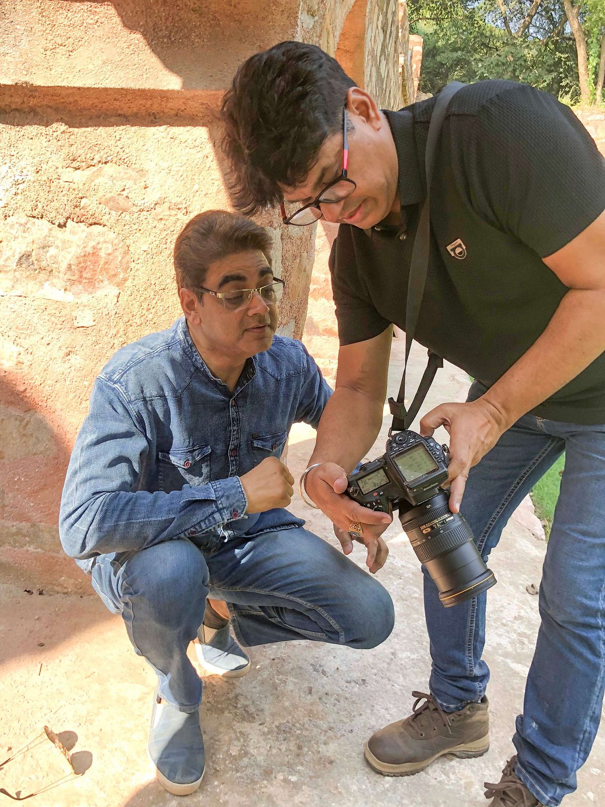 Showing the final shot on the camera lcd